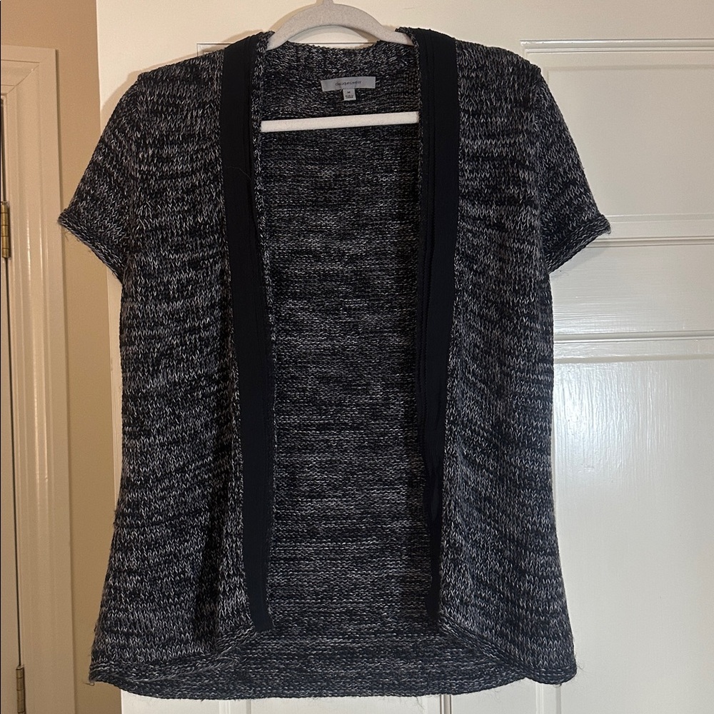 Classiques Entier Black and Gray Knit Cardigan
